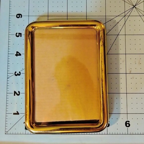 Small Photo Frame Gold Tone Metal 3x5 Picture - Picture 2 of 5